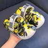 Pantuflas infantiles de EVA para niñas en verano, lindas sandalias de dibujos animados para interiores, antideslizantes, de suela suave, para padres e hijos, niñas y niños