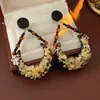 Brincos Vintage de Prata Usados Gota de Óleo Flor Multi-Camadas Acessível Luxo Brincos de Alta Qualidade Brincos Estilo Palácio Retro