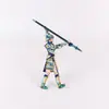 Fantoche de Sombra de Madeira Feito à Mão Três Reinos Zhao Yun Dinâmico Brinquedo de Barraca de Rua Infantil Fantoche Artesanato Figura