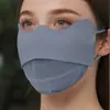 Mascarilla Facial de Seda de Hielo Anti-UV Malla Transpirable Velos Faciales para Ciclismo Senderismo Protección Facial 3D Refrigerante Viaje Montar Senderismo Mascarilla