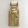 Delantal Resistente al Agua Ajustable para Catering y Trabajo, con Logo Impreso, Delantal de Moda Anti-Manchas para Cocina y Uso Doméstico para Mujeres