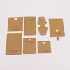 Cartón kraft vintage para joyería tarjetas para pendientes collar tarjeta para anillos de joyería clip para el pelo tarjeta de exhibición embalaje tarjeta de papel logo