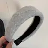 Diadema de Tela de Lana de Ala Ancha para Mujer, Accesorio de Lujo de Alta Gama para el Cabello, Diadema Versátil para Lavarse la Cara, Accesorio para el Cabello de Diadema Alta