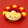 Collar de Bola de Pelo para Mascotas Año Nuevo Año del Serpiente Bufanda Festival de Primavera Suministros de Año Nuevo para Gatos y Perros Decoración Roja Cálida de León