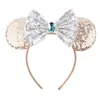 Diadema Tema Star Wars Lentejuelas Moño Accesorios para el Cabello Mickey Fiesta de Halloween Adorno para la Cabeza Nueva Diadema de Lentejuelas