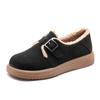En Stock 2026 Nuevos Zapatos de Mujer Estilo Birkenstock de Suela Gruesa, Zapatos Cálidos Retro de Lana de Cordero para Otoño e Invierno, Zapatos de Algodón para Mujer