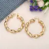 Pendientes de Oriente Medio al por mayor para mujer, Diseño de espiral de nicho, Joyería de moda, Joyería dorada brillante