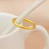 Usar en la Mano Izquierda en el Año del Caballo Anillo de Moneda de Cobre para la Buena Suerte y la Fortuna, Verdaderamente Efectivo, Anillo de Acero de Titanio que No se Desvanece