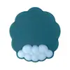 Alfombrilla de ratón de silicona con forma de nube personalizada para muñeca, piel de color creativo, antideslizante, algodón expandido para muñeca de teclado, venta al por mayor