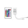 Controlador Led de 24 Teclas Controle Remoto Infravermelho Ir Módulo de Fita de LED RGB Baixa Tensão Dimmer Saída Dupla
