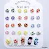 Entra en las Decoraciones para Uñas Artísticas Flor de Tres Vidas 3D Clientes Calientes Uñas Portátiles Pendientes Accesorios de Resina Venta al por Mayor