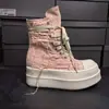 Zapatos Casuales de Caña Alta para Hombre, Estilo Europeo y Americano, Lona Irregular Transpirable, Tenis de Verano con Suela Gruesa para Aumentar la Altura, para Parejas