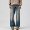 Ropa de Hombre Fengshe / Nuevos Jeans para Hombre Micro-campana Calle Alta Americana Pantalones de Pierna Ancha de Lyocell Pantalones Sueltos de Moda