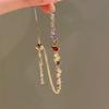 Pulsera de Diamante Flash de Espíritu de Hielo con Microincrustaciones de Circonita Cuerda de Mano Irregular Blanca con Cordón para Novias Joyería de Mano