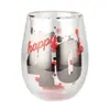 Ponto Transparente Impressível Criativo Forma de Ovo Taça de Champagne Sem Pé Taça de Vinho Tinto Taça de Whisky vidro vidro