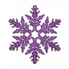 Decoraciones Navideñas 10cm Copos de Nieve, Copos de Nieve con Polvo de Plástico, Colgantes de Copo de Nieve Huecos para Decoración de Árbol de Navidad
