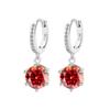 Aretes Clásicos de Plata S925 Exclusivos Europeos y Americanos con Moissanita de Seis Garras Aretes de Diamantes Moissanita para Mujer Puños de Oreja Versátiles de Alta Gama Venta al por Mayor