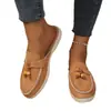 Comércio Exterior Tamanho Grande Chinelos Europeus e Americanos Primavera Bico Aberto Meio Chinelo para Usar Fora Calce Fácil Mula Sapatos Preguiçosos Meio Chinelo Casual para Mulheres