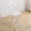 Silla de Computadora Portátil Simple para Dormitorio de Estudiantes Plegable Compacta y Robusta Silla con Respaldo Pequeño Silla de Entrenamiento