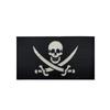 Haike Outdoor Insignia Luminosa Pirata Barbanegra Edward Velcro Insignia de Moral Táctica Reflectante Adhesivo para Bolsa