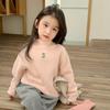 Nuevo Suéter Básico de Cuello Alto Medio para Niños Otoño/Invierno 2023 Cómodo Suéter de Punto para Niñas Mayores