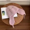 Atmosfera de Inverno Ins Chapéu de Lã Tricotado Coreano para Mulheres Outono e Inverno Proteção Quente para Ouvidos Chapéu de Voo Chapéu Lei Feng de Esqui