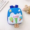 Nova Mochila Escolar Infantil Fofa Desenho Animado de Sorvete Casca de Ovo para Crianças do Jardim de Infância Mochila Leve para Bebê