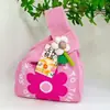 Tarjeta de regalo para el Día del Maestro, Flores, Bolso tejido a mano, Bolso de muñeca, Bolso de mano, Bolso tejido para mujer, Bolso tipo chaleco