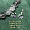 Acessórios DIY de Cristal Alta Retenção de Cor Banhado a Prata Estilo Corte Pingente de Zircônia Anel Pendente Estrela Lua Acessórios para Pulseira