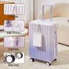 Maleta Trendy Gradiente de 20 pulgadas Maleta con Carrito Multifuncional para Niñas Maleta de Viaje de Alto Valor de 24 Pulgadas con Contraseña 26 pulgadas