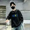 Camiseta de manga larga para niño 2026 nueva primavera y otoño de algodón puro, top casual versátil para niños mayores, camiseta de moda