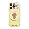 Soporte de Gato Lindo Compatible con Funda de Teléfono Apple 17pm iPhone 18 Dibujo Animado 16 Transparente 15 Nuevo Modelo para Mujer 14 Externo