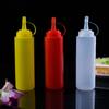 Botella para Condimentos, Botella Exprimidora, Botella Exprimidora de Plástico para Ketchup de Ensalada, Botella para Salsa BBQ, Aceitera, Botella para Condimentos, Uso Doméstico en la Cocina