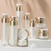 Set de Productos de Cuidado de la Piel al Vacío de Acrílico de Gama Alta, Materiales de Empaque para Botellas Cosméticas, Botellas Dispensadoras de Loción y Crema, Botellas Vacías de Plástico