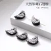 Peça Semi-acabada Esculpida Estrela de Arco de Obsidiana Prateada Natural Fábrica de Acessórios Feitos à Mão Venda Direta Acessórios para Joias DIY