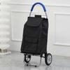 Carrito de compras para personas mayores, ligero, para el hogar, con bolsillo lateral, plegable y pequeño.