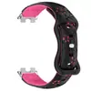 Adecuado para Huawei Band 11 Correa de Reloj de Silicona de Dos Colores Grabada con Láser Flor de Bauhinia Correa de Repuesto para Huawei Band 8/9/10 12mm