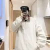 Chamarra tipo coach transfronteriza estilo americano, con diseño a prueba de tres (agua, viento, suciedad), cuello alto, estilo casual, color liso versátil, aspecto retro, adecuada para ropa de trabajo al aire libre, y una prenda exterior versátil
