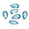 8 * 14mm gota de água de vidro pingente contas de vidro transparente diy handmade hairpin brincos pulseira jóias atacado