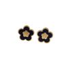 Aço Titânio Simples Madrepérola Trevo de Quatro Folhas Banhado a Ouro Brincos Anel Colar Pulseira Brincos Conjunto de Pingente de Joias Brincos