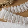 Accesorios con Adorno de Encaje Materiales DIY Decoración Ropa de Muñeca Cinta Volantes Pliegues Soporte Hecho a Mano Abanico