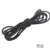 Cuerda elástica de látex multifilamento personalizada, de 0,8 a 2,5 mm, en blanco y negro, colorida y de alta elasticidad, accesorios de ropa.