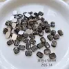 Rhinestones octogonais retangulares de fundo plano para nail art no atacado, cristal versátil azul lago, rhinestones de cristal de bala de rocha branco para decoração de unhas