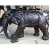 Escultura de Elefante de Cobre Ornamento de Elefante Fundido Traga Riqueza e Tesouro Elefante de Cobre Elefante de Latão Seguro Decorações para Casa e Escritório