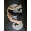 Zapatos de Tacón Alto de Lunares con Lazo Estilo Francés Inspirados en Chanel para Mujer, Tacón Grueso, Nuevo Modelo Primavera 2026, Elegantes Zapatos de Salón de Punta Redonda de Boca Baja