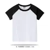 Camiseta de manga corta estilo americano Yupai personalizada, diseño impreso, para padres e hijos, estudiantes, corte holgado, moderna, raglán, personalización