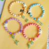 Nova pulseira de dança do leão estilo chinês maré nacional pulseira de contas degradê de cristal de vidro antigo atacado para casais