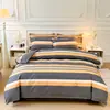 Conjunto de Dormir Nu Estilo Ins, Conjunto de Quatro Peças Classe A, Capa de Edredom de Gaze Dupla de Algodão Puro, Lençol de Cama, Capa de Colcha, Dormitório, Grau Materno e Infantil, 100% Algodão