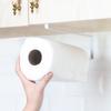 Portarrollos de Papel sin Perforación para Cocina Soporte para Toallas de Papel Estante para Servilletas de Papel de Gabinete Estante Colgante Estante de Almacenamiento para Papel Plástico