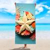 Toalla de Playa de Microfibra Digital Estampada Transfronteriza Toalla de Baño Patrón de Estrella de Mar Toalla de Natación para la Orilla del Mar Absorbente de Secado Rápido